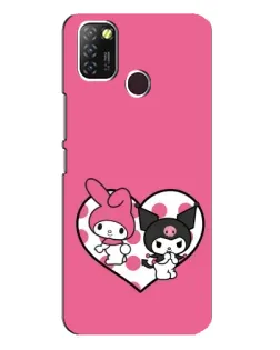 Чехол для Infinix Hot 10 Lite с картинкой «Kuromi и My Melody»