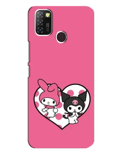 Чехол для Infinix Hot 10 Lite с картинкой «Kuromi и My Melody»