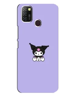 Чехол для Infinix Hot 10 Lite с картинкой «Kuromi — фиолетовый минимализм»