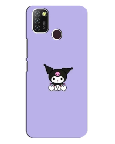 Чехол для Infinix Hot 10 Lite с картинкой «Kuromi — фиолетовый минимализм»