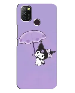 Чехол для Infinix Hot 10 Lite с картинкой «Kuromi с зонтиком»