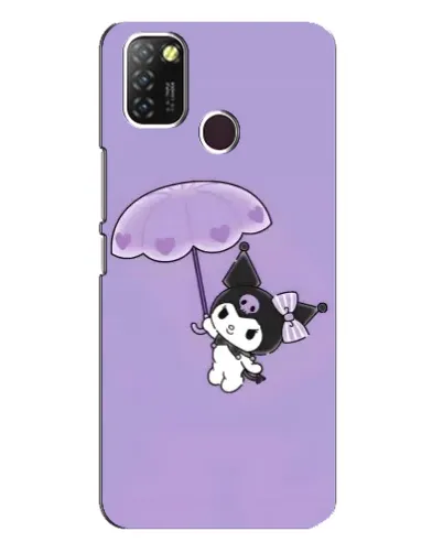 Чехол для Infinix Hot 10 Lite с картинкой «Kuromi с зонтиком»