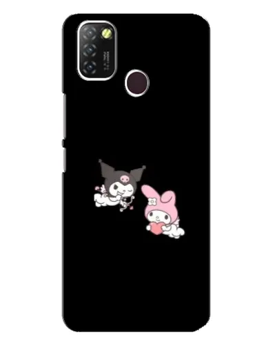 Чехол для Infinix Hot 10 Lite с картинкой «My Melody и Kuromi»