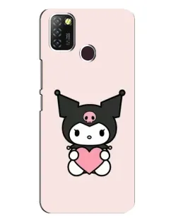 Чехол для Infinix Hot 10 Lite с картинкой «Kuromi и сердце»