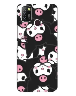 Чехол для Infinix Hot 10 Lite с картинкой «Паттерн голов Куроми»