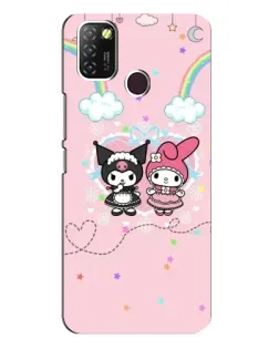 Чехол для Infinix Hot 10 Lite с картинкой «My Melody и Kuromi»