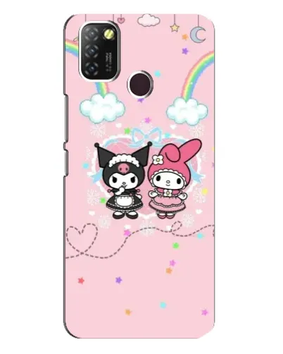 Чехол для Infinix Hot 10 Lite с картинкой «My Melody и Kuromi»