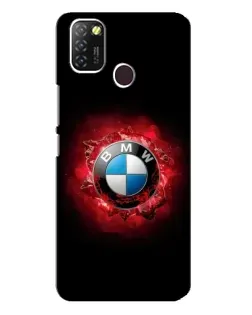 Чехол для Infinix Hot 10 Lite с картинкой «Логотип BMW — вспышка»