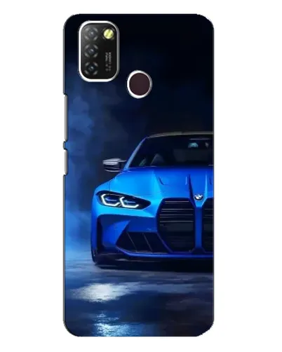 Чехол для Infinix Hot 10 Lite с картинкой «Голубая BMW M4» Чехол для Infinix Hot 10 Lite с картинкой «Голубая BMW M4»