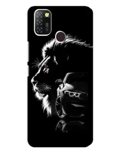 Чехол для Infinix Hot 10 Lite с картинкой «BMW и лев»