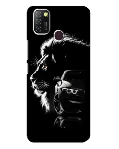 Чехол для Infinix Hot 10 Lite с картинкой «BMW и лев» Чехол для Infinix Hot 10 Lite с картинкой «BMW и лев»