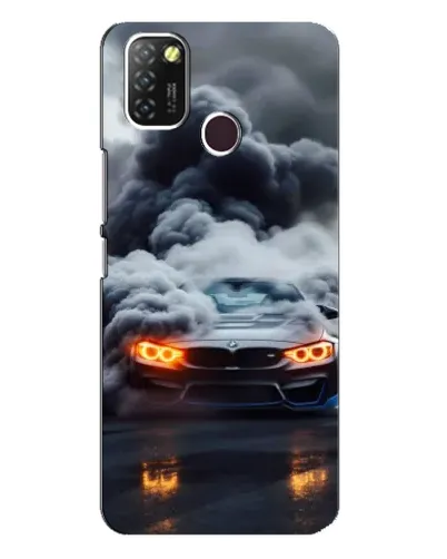 Чехол для Infinix Hot 10 Lite с картинкой «BMW в дыму» Чехол для Infinix Hot 10 Lite с картинкой «BMW в дыму»