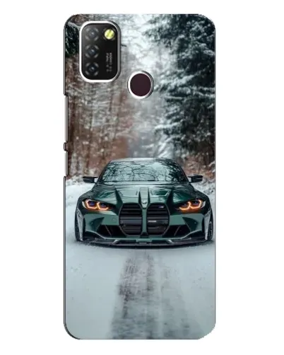 Чехол для Infinix Hot 10 Lite с картинкой «BMW в зимнем лесу» Чехол для Infinix Hot 10 Lite с картинкой «BMW в зимнем лесу»