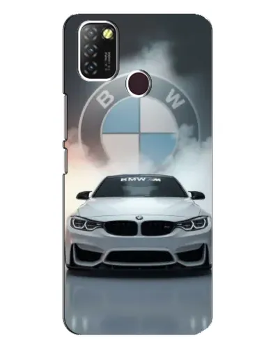 Чехол для Infinix Hot 10 Lite с картинкой «BMW в белом дыму» Чехол для Infinix Hot 10 Lite с картинкой «BMW в белом дыму»