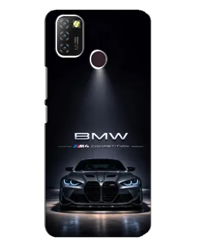 Чехол для Infinix Hot 10 Lite с картинкой «BMW сквозь ночной город» Чехол для Infinix Hot 10 Lite с картинкой «BMW сквозь ночной город»