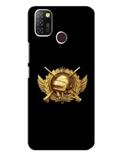 Чехол для Infinix Hot 10 Lite с картинкой «PUBG — оранжевый градиент»