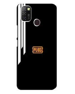 Чехол для Infinix Hot 10 Lite с картинкой «PUBG — вертикальные линии»