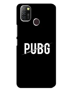 Чехол для Infinix Hot 10 Lite с картинкой «PUBG — белый логотип»