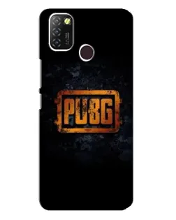 Чехол для Infinix Hot 10 Lite с картинкой «PUBG — золотой логотип»