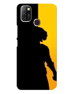 Чехол для Infinix Hot 10 Lite с картинкой «Тень воина PUBG»