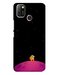 Чехол для Infinix Hot 10 Lite с картинкой «Одинокий герой на планете» Чехол для Infinix Hot 10 Lite с картинкой «Одинокий герой на планете»