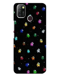 Чехол для Infinix Hot 10 Lite с картинкой «Экипаж Among Us» Чехол для Infinix Hot 10 Lite с картинкой «Экипаж Among Us»