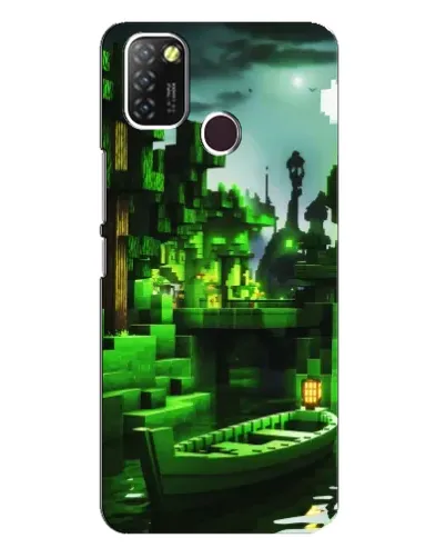Чехол для Infinix Hot 10 Lite с картинкой «Minecraft лесной пейзаж» Чехол для Infinix Hot 10 Lite с картинкой «Minecraft лесной пейзаж»