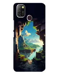 Чехол для Infinix Hot 10 Lite с картинкой «Вид из пещеры»