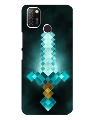 Чехол для Infinix Hot 10 Lite с картинкой «Алмазный меч неон» Чехол для Infinix Hot 10 Lite с картинкой «Алмазный меч неон»
