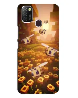 Чехол для Infinix Hot 10 Lite с картинкой «Поле подсолнухов»