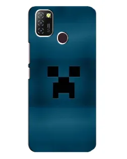 Чехол для Infinix Hot 10 Lite с картинкой «Крипер текстура»