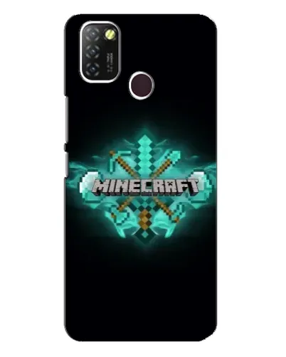 Чехол для Infinix Hot 10 Lite с картинкой «Minecraft Diamond лого» Чехол для Infinix Hot 10 Lite с картинкой «Minecraft Diamond лого»