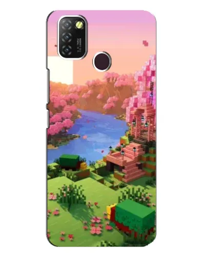 Чехол для Infinix Hot 10 Lite с картинкой «Розовое дерево Minecraft» Чехол для Infinix Hot 10 Lite с картинкой «Розовое дерево Minecraft»