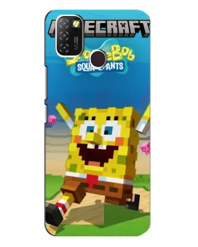 Чехол для Infinix Hot 10 Lite с картинкой «Губка Боб Minecraft» Чехол для Infinix Hot 10 Lite с картинкой «Губка Боб Minecraft»