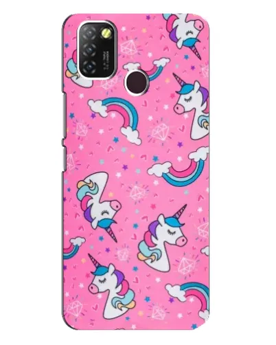 Чехол для Infinix Hot 10 Lite с картинкой «Unicorn паттерн розовый» Чехол для Infinix Hot 10 Lite с картинкой «Unicorn паттерн розовый»
