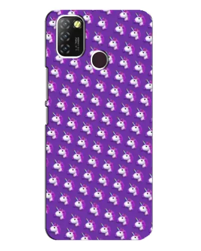 Чехол для Infinix Hot 10 Lite с картинкой «Единороги на фиолетовом» Чехол для Infinix Hot 10 Lite с картинкой «Единороги на фиолетовом»