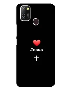 Чохол для Infinix Hot 10 Lite з картинкою «Серце - Jesus» Чохол для Infinix Hot 10 Lite з картинкою «Серце - Jesus»
