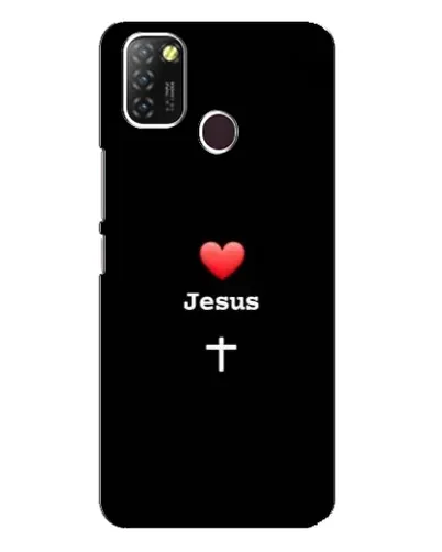 Чехол для Infinix Hot 10 Lite с картинкой «Сердце - Jesus»
