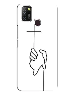 Чохол для Infinix Hot 10 Lite з картинкою «Рука тримає» Чохол для Infinix Hot 10 Lite з картинкою «Рука тримає»