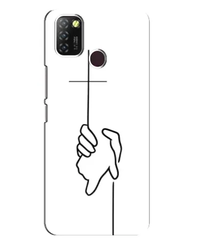 Чехол для Infinix Hot 10 Lite с картинкой «Рука держит»