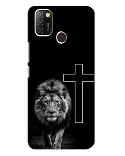 Чохол для Infinix Hot 10 Lite з картинкою «Лев та Хрест» Чохол для Infinix Hot 10 Lite з картинкою «Лев та Хрест»