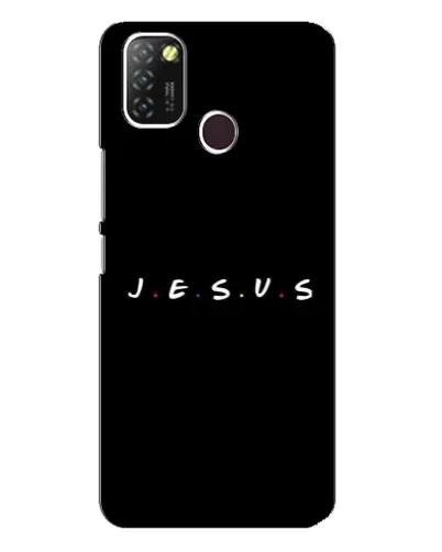 Чехол для Infinix Hot 10 Lite с картинкой «Точки веры J.E.S.U.S.»