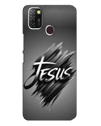 Чехол для Infinix Hot 10 Lite с картинкой «Надпись Jesus Graffiti»