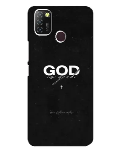 Чехол для Infinix Hot 10 Lite с картинкой «GOD — Бог над всем»