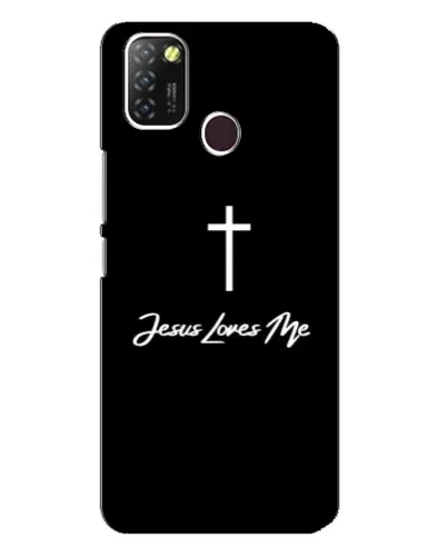 Чехол для Infinix Hot 10 Lite с картинкой «Иисус любит тебя»