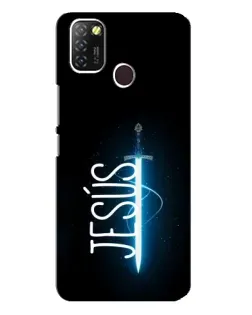 Чехол для Infinix Hot 10 Lite с картинкой «Меч Духа Jesus»
