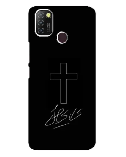 Чехол для Infinix Hot 10 Lite с картинкой «Графический крест Jesus» Чехол для Infinix Hot 10 Lite с картинкой «Графический крест Jesus»