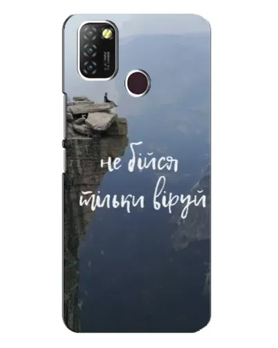 Чехол для Infinix Hot 10 Lite с картинкой «Вера над пропастью» Чехол для Infinix Hot 10 Lite с картинкой «Вера над пропастью»