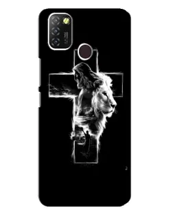 Чехол для Infinix Hot 10 Lite с картинкой «Сияющий крест Jesus»