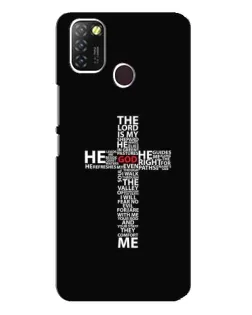 Чехол для Infinix Hot 10 Lite с картинкой «Текстовый крест»